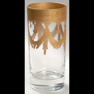 ARTE ITALICA MEDICI MATTE GOLD 24KT HIGHBALL ITALY